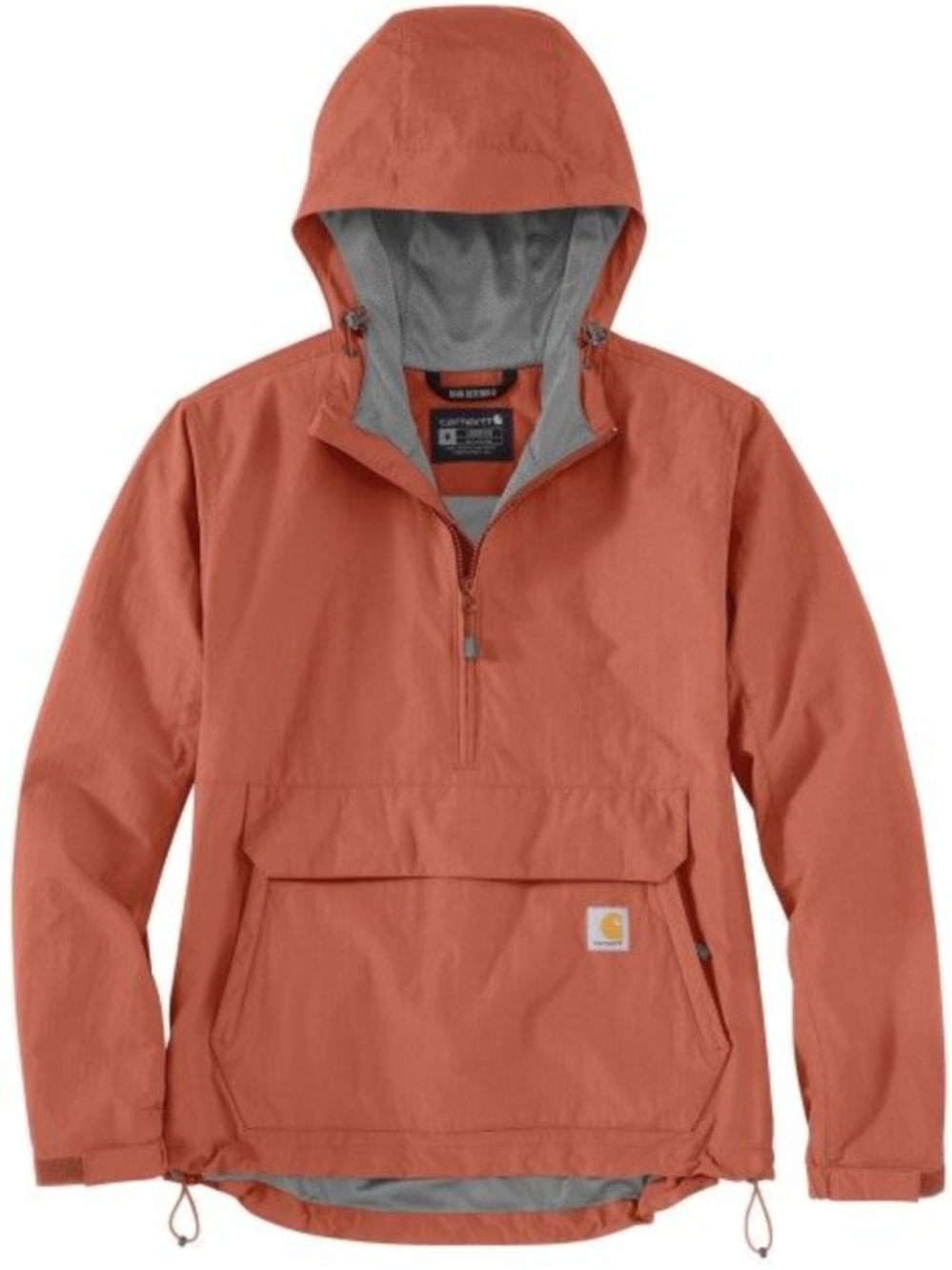 Carhartt Rain Defender Lightweight 1/2-Zip Packable Anorak Size S Used Exc